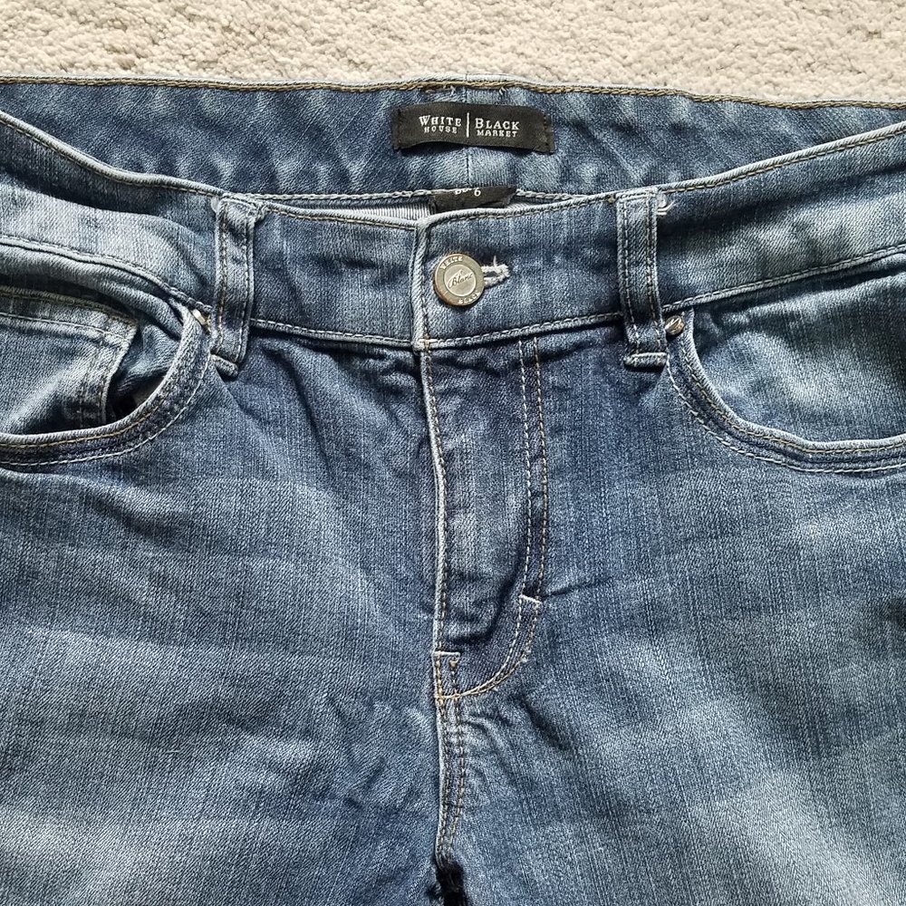 White House Black Market Size 6 Capri Jeans - Picture 3 of 9